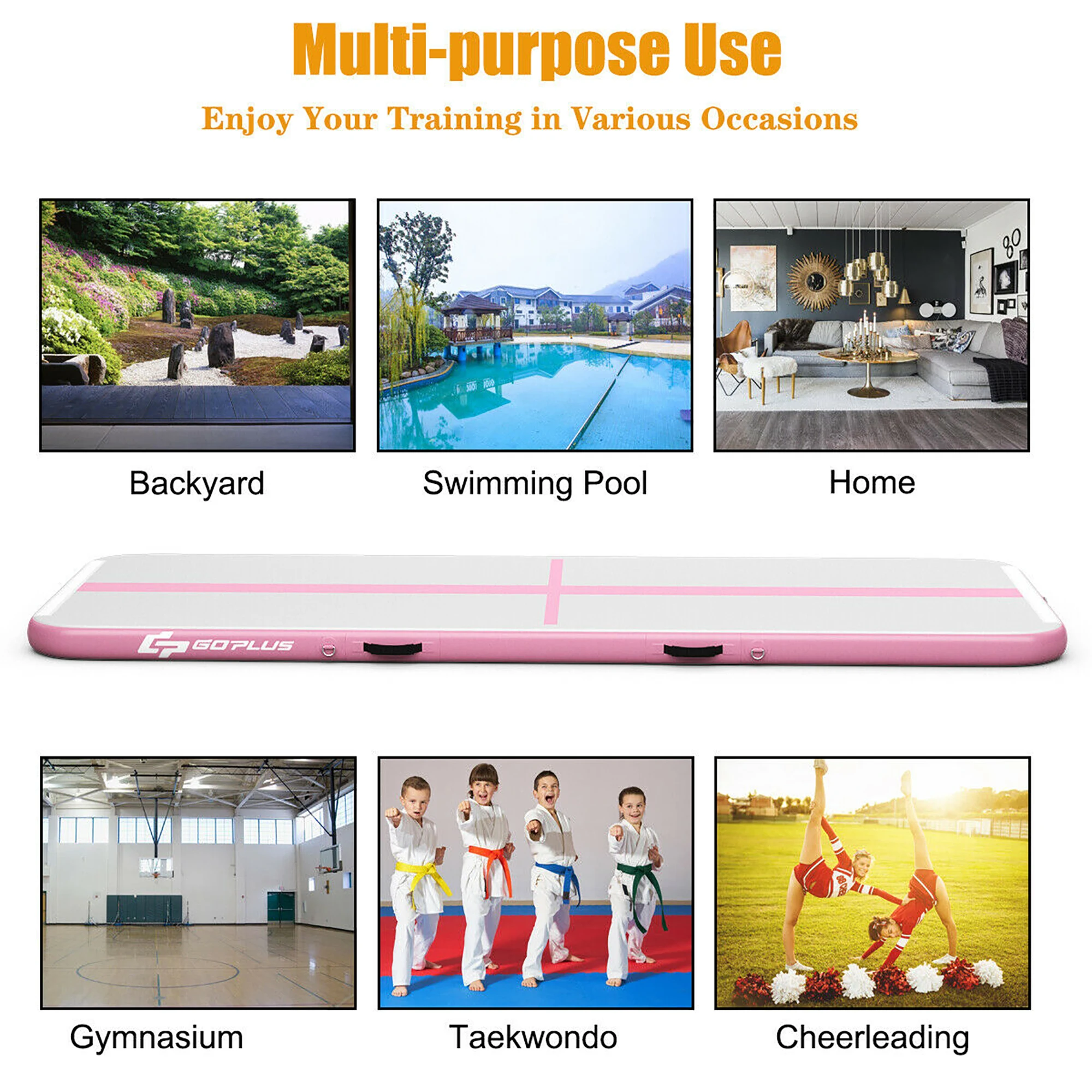 Air Tumble Track 10ft 13ft 16ft Yoga Mats Tumble Track UK for Home Training Cheerleading Park with Pump Free Shipping
Air Tumble Track 10ft 13ft 16ft Yoga Mats Tumble Track UK for Home Training Cheerleading Park with Pump Free Shipping
