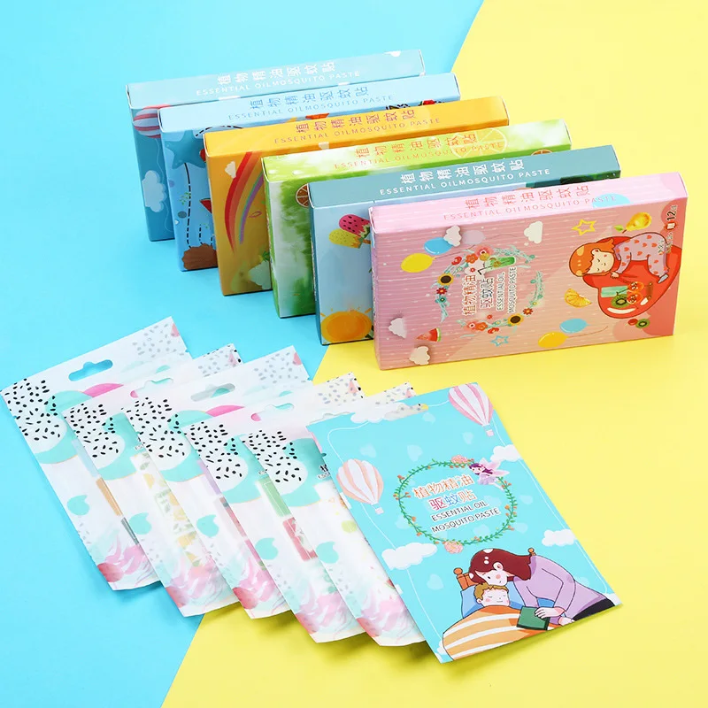72pcs/box Mosquito Repellent Stickers Patches Cartoon Pure Plant Essential Oil Stickers for Baby Kid AA
72pcs/box Mosquito Repellent Stickers Patches Cartoon Pure Plant Essential Oil Stickers for Baby Kid AA
