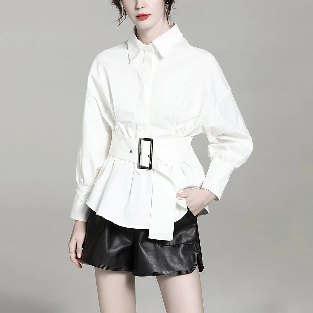 2021NEW French niche lantern-sleeved waist-waisted temperament shirt, autumn fashion slim and versatile lapel long-sleeved shirt
2021NEW French niche lantern-sleeved waist-waisted temperament shirt, autumn fashion slim and versatile lapel long-sleeved shirt