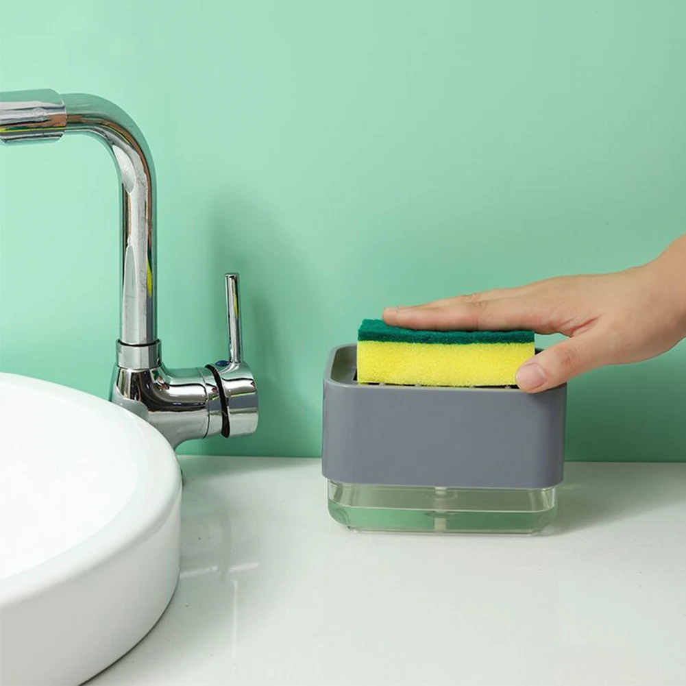 2021 New Soap Pump Dispenser with Sponge Holder Dish Soap Dispenser Container Manual Press Sponge Caddy Kitchen Cleaner Tool
2021 New Soap Pump Dispenser with Sponge Holder Dish Soap Dispenser Container Manual Press Sponge Caddy Kitchen Cleaner Tool