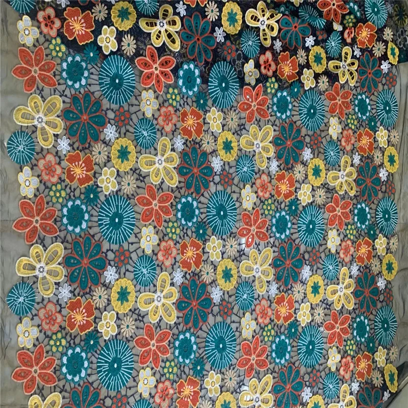 Madison Multicolor African Guipure Cord Lace Fabric Nigerian Cord Lace Fabric Water Soluble Lace for Sewing Dress
Madison Multicolor African Guipure Cord Lace Fabric Nigerian Cord Lace Fabric Water Soluble Lace for Sewing Dress