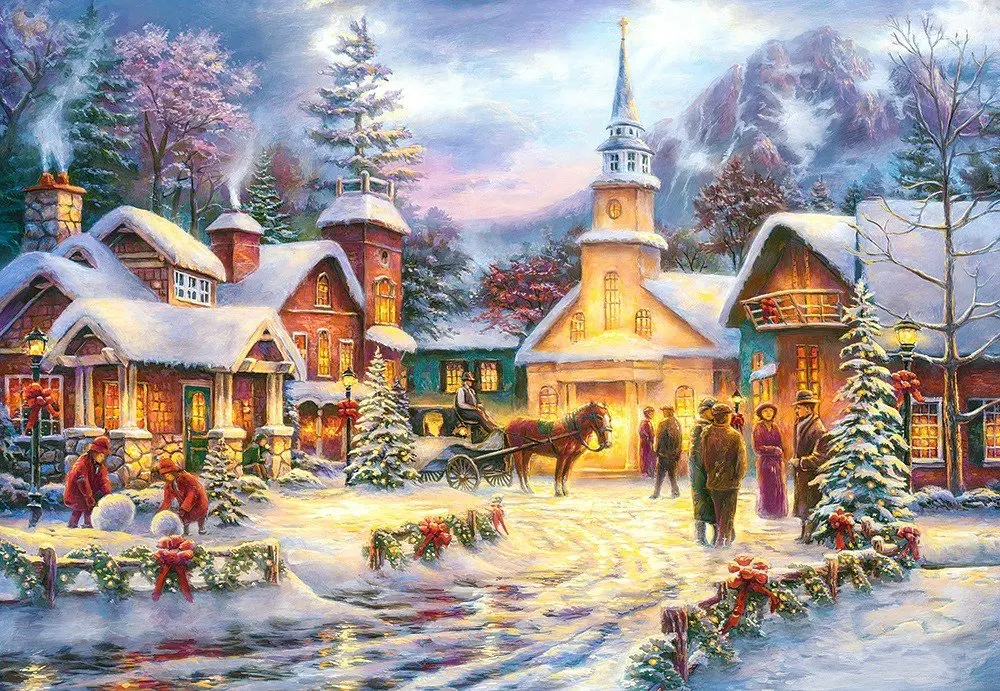 JMINE Div 5D Country House Winter Snow Village Full Diamond Painting cross stitch kits art Scenic 3D paint by diamonds 
JMINE Div 5D Country House Winter Snow Village Full Diamond Painting cross stitch kits art Scenic 3D paint by diamonds