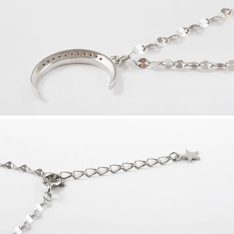 New Fashion Moon Pendant Anklets Bracelet Siver Plated Simple Charm Zircon Ankle Chain For Women&Girl Jewelry Gift
New Fashion Moon Pendant Anklets Bracelet Siver Plated Simple Charm Zircon Ankle Chain For Women&Girl Jewelry Gift