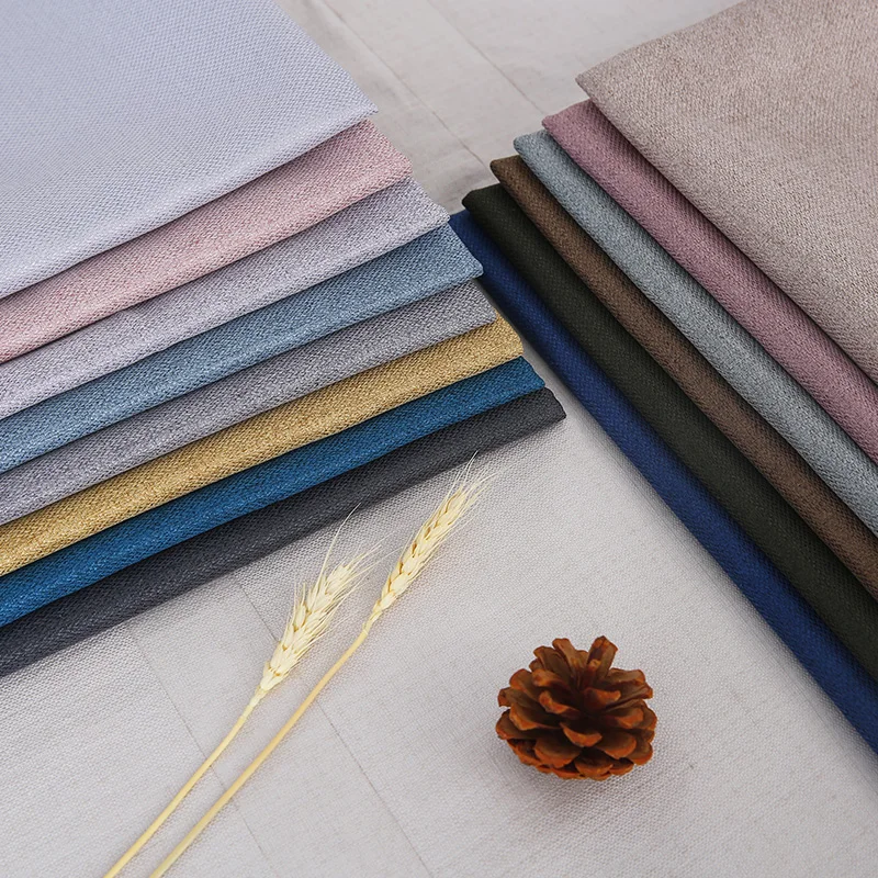 Soft Linen Sofa Furniture Fabric By The Meter Twill Sewing Handmade Material Plain Polyester Cloth
Soft Linen Sofa Furniture Fabric By The Meter Twill Sewing Handmade Material Plain Polyester Cloth