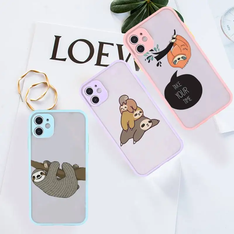 Sloth Cute Animal Phone Case purple matte transparent For iPhone 7 8 x xs xr 11 12 13 pro plus max mini Clear Funda
Sloth Cute Animal Phone Case purple matte transparent For iPhone 7 8 x xs xr 11 12 13 pro plus max mini Clear Funda