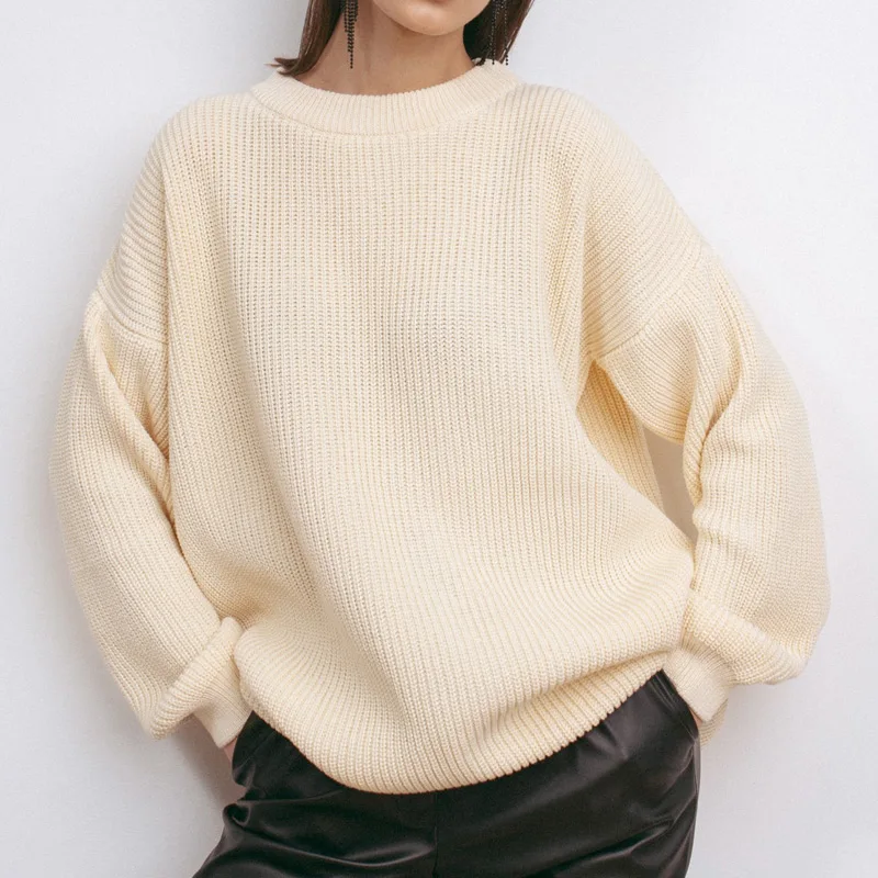 2022 Women's Knitted Sweater Autumn Winter Elegant Jumper Oversized Pullover O Neck Casual Pull Femme Vintage Long Knit Sweaters
2022 Women's Knitted Sweater Autumn Winter Elegant Jumper Oversized Pullover O Neck Casual Pull Femme Vintage Long Knit Sweaters