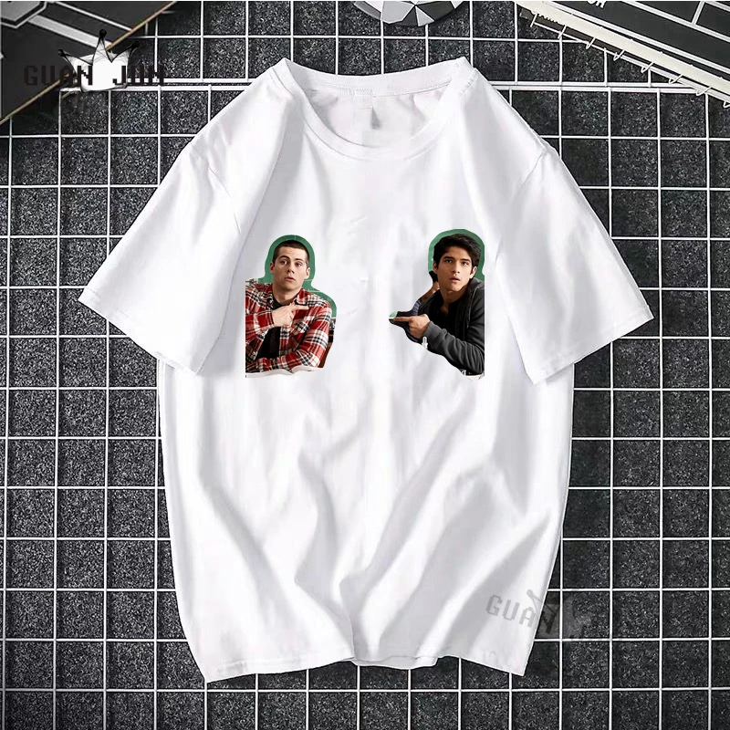 Харадзюку уличная одежда футболка для мужчин Сверхъестественное ТВ в стиле хип