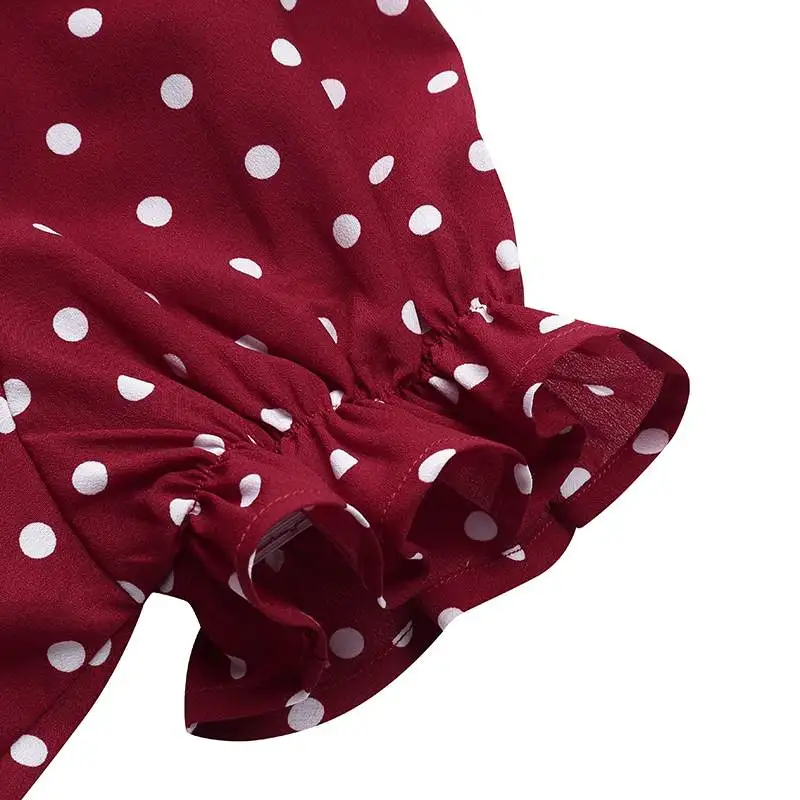 Summer Women Dot Printed Blouse Sexy V Neck Party Tops Bohemian Shirts 2021 VONDA Beach Shirts Plus Size Party Blusas Femme
Summer Women Dot Printed Blouse Sexy V Neck Party Tops Bohemian Shirts 2021 VONDA Beach Shirts Plus Size Party Blusas Femme