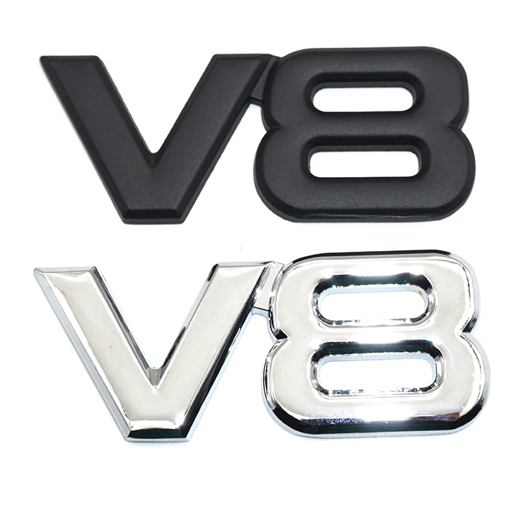 Автомобильный Стайлинг V8 сбоку эмблема на крыло Sticke для Audi A3 A4 B6 B8 B7 B5 A6 C5 C6 Q5 A5 Q7 TT A1
