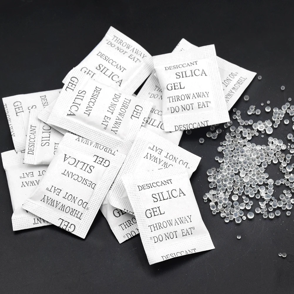 50/100 1g Non-Toxic Silica Gel Desiccant Moisture Absorber Dehumidifier Absorber Dehumidifier For Food Clothes Home Accessories
50/100 1g Non-Toxic Silica Gel Desiccant Moisture Absorber Dehumidifier Absorber Dehumidifier For Food Clothes Home Accessories