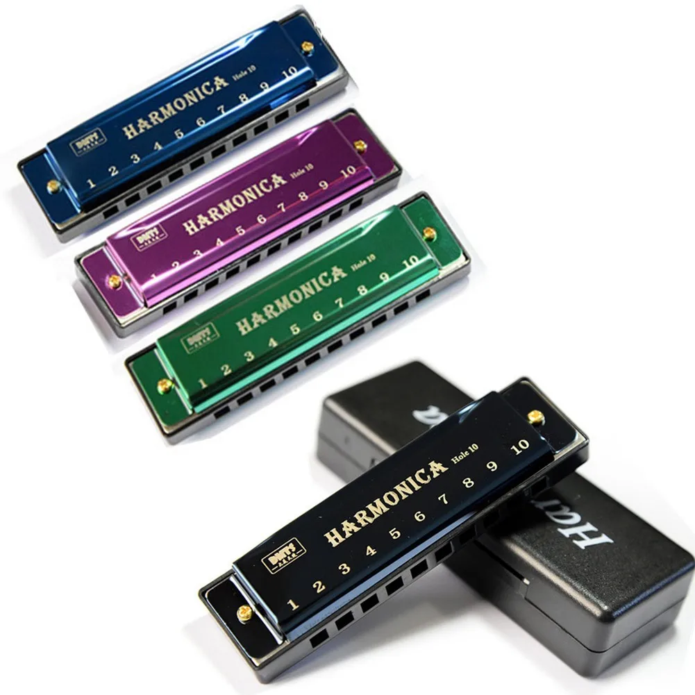 10Holes Key Of C Blues Harmonica Kid Beginner Musical Instrument Educational Toy Portable Metal Harmonica With Box Accessoriesr
10Holes Key Of C Blues Harmonica Kid Beginner Musical Instrument Educational Toy Portable Metal Harmonica With Box Accessoriesr