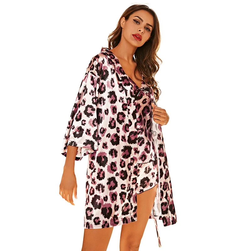 3 Pieces/set Pajamas Sets For Women Satin Sleepwear Silk Nightwear Pyjama Spaghetti Strap Lace Sleep Pijama
3 Pieces/set Pajamas Sets For Women Satin Sleepwear Silk Nightwear Pyjama Spaghetti Strap Lace Sleep Pijama