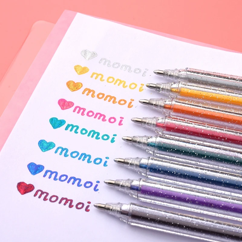 8PCS Colorful Shiny Neutral Gel Pen Diary Schedule Book Journal highlighter Pen School Students Stationery Gift Writing Art
8PCS Colorful Shiny Neutral Gel Pen Diary Schedule Book Journal highlighter Pen School Students Stationery Gift Writing Art