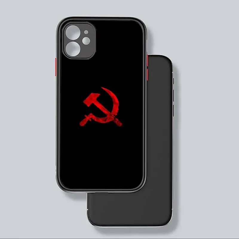 Soviet Union USSR Flag Phone Case black matte transparent For iPhone 7 8 x xs xr 11 12 pro plus mini max Clear Funda
Soviet Union USSR Flag Phone Case black matte transparent For iPhone 7 8 x xs xr 11 12 pro plus mini max Clear Funda