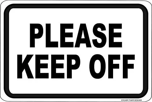 Warning Sign Please Keep Off Black Retro Vintage Style - in Holes Road Sign Business Sign Aluminum Metal Tin Sign
Warning Sign Please Keep Off Black Retro Vintage Style - in Holes Road Sign Business Sign Aluminum Metal Tin Sign
