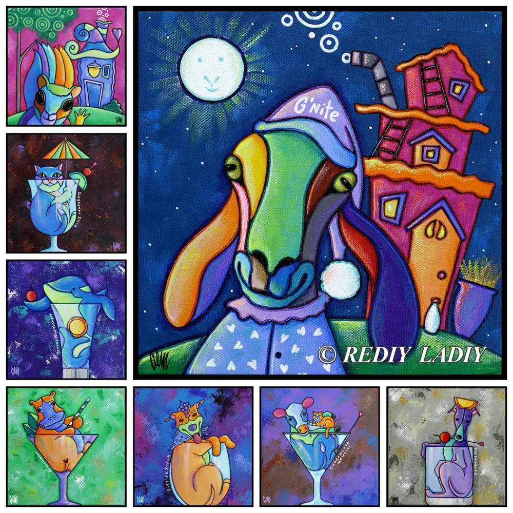 DIY Diamond Painting Animals & Wine Full Square/Round Drill Diamond Embroidery Picture of Rhinestones Mosaic Art Home Decor Gift 
DIY Diamond Painting Animals & Wine Full Square/Round Drill Diamond Embroidery Picture of Rhinestones Mosaic Art Home Decor Gift