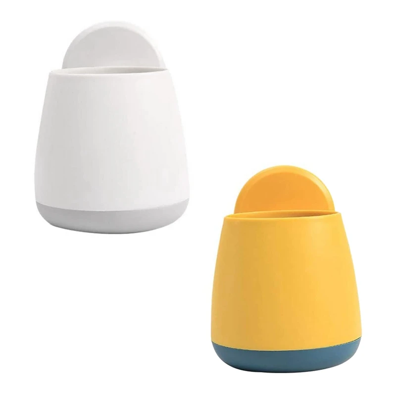 Toothbrush Organizer Kitchen Utensil Holder 2Pcs Multi- Function Wall- Mounted Rack Bathroom (White+ Yellow)
Toothbrush Organizer Kitchen Utensil Holder 2Pcs Multi- Function Wall- Mounted Rack Bathroom (White+ Yellow)