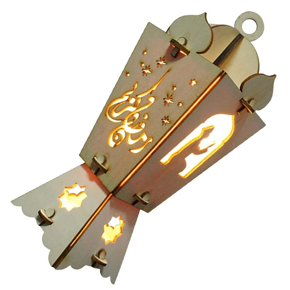 Muslim Festival Light Eid Mubarak LED Light Ramadan Lantern Islam Lamp Wooden Battery Powered Ornament Decoration For Home Party
Muslim Festival Light Eid Mubarak LED Light Ramadan Lantern Islam Lamp Wooden Battery Powered Ornament Decoration For Home Party