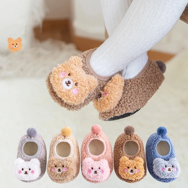 Cute Bear Baby Socks Winter Warm Baby Shoes for Toddlers Newborn First Walkers Soft Sole Non-slip Boys Girls Floor Socks 0-18M
Cute Bear Baby Socks Winter Warm Baby Shoes for Toddlers Newborn First Walkers Soft Sole Non-slip Boys Girls Floor Socks 0-18M
