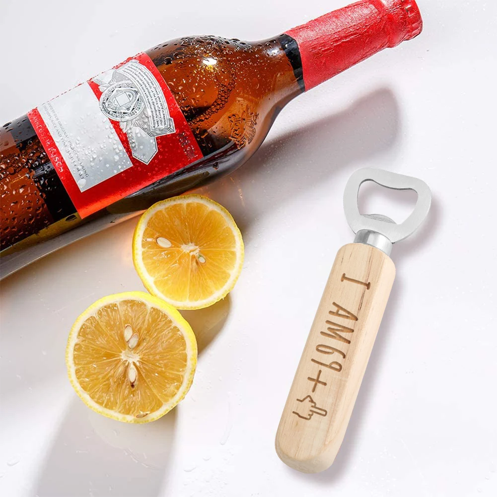 Stainless Steel Beer Bottle Opener Customizable Smooth Wooden Watch Sturdy Present For Friends Kitchen Tools
Stainless Steel Beer Bottle Opener Customizable Smooth Wooden Watch Sturdy Present For Friends Kitchen Tools