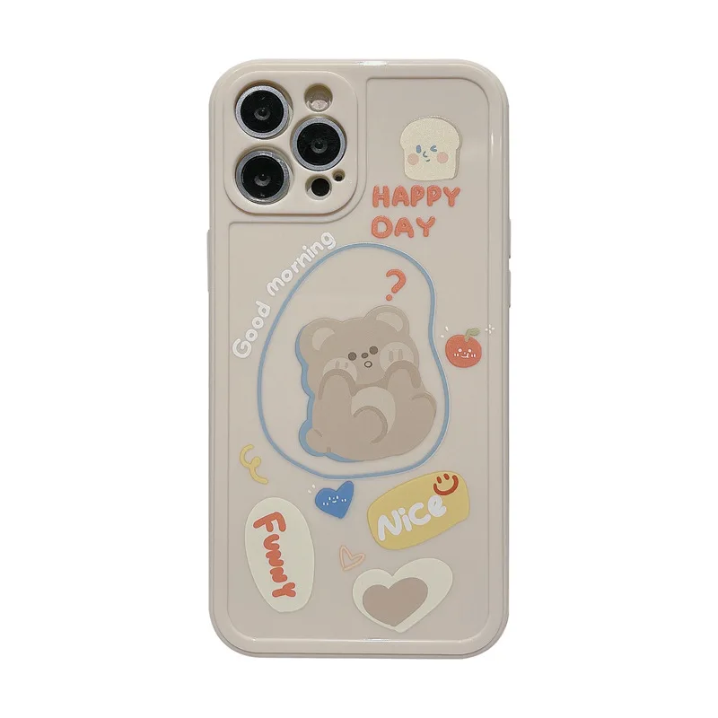 Ins Cute Cartoon Graffiti Label bear Korea Phone Case For iPhone 12 11 Pro Max Xr X Xs Max 7 8 Puls SE 2020 Cases Soft Cover
Ins Cute Cartoon Graffiti Label bear Korea Phone Case For iPhone 12 11 Pro Max Xr X Xs Max 7 8 Puls SE 2020 Cases Soft Cover