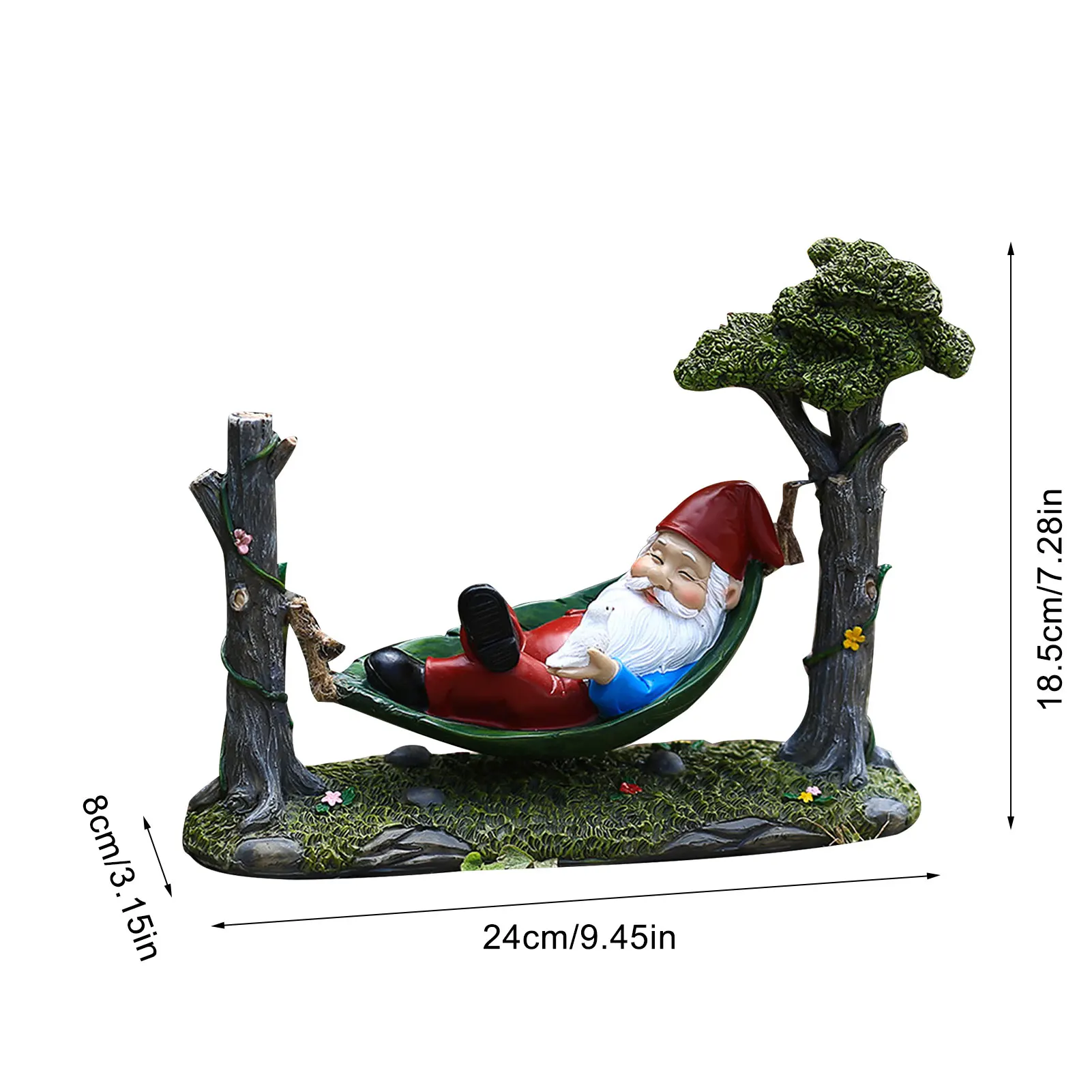 Garden Gnome Statue Lying on Hammock Garden Resin Ornament Funny Decoration for Backyard Desktop Room Kids Exquisite Gifts
Garden Gnome Statue Lying on Hammock Garden Resin Ornament Funny Decoration for Backyard Desktop Room Kids Exquisite Gifts