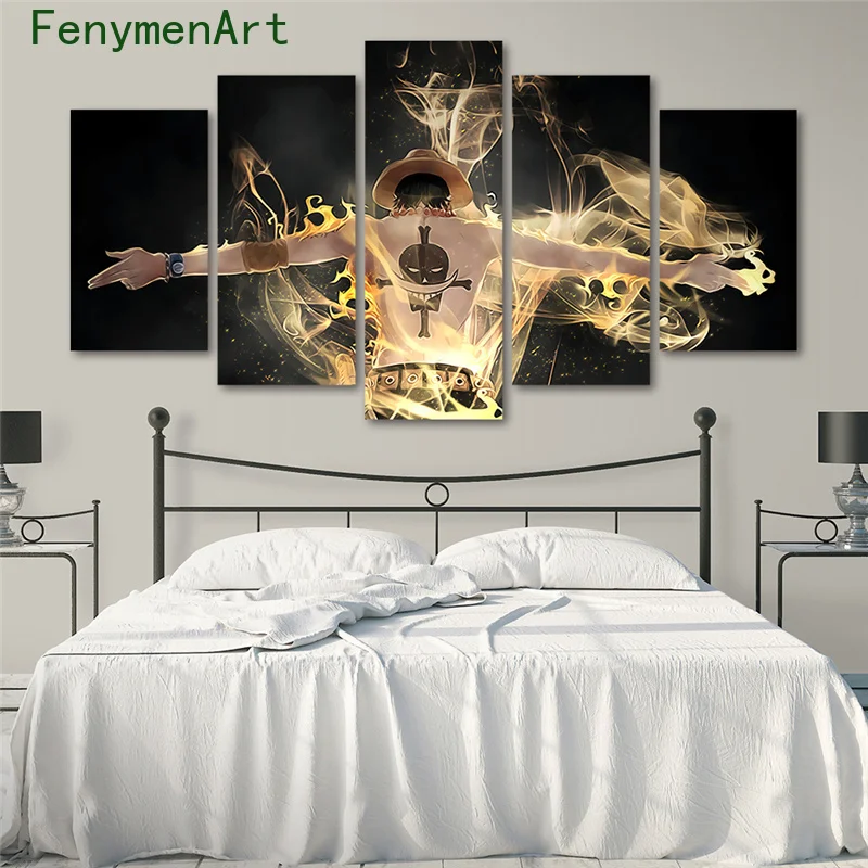 5 Piece Luffy Canvas Paintings Japanese Anime Pictures Modern Room Home Wall Art Decor No Frame One Piece Posters HD Print 
5 Piece Luffy Canvas Paintings Japanese Anime Pictures Modern Room Home Wall Art Decor No Frame One Piece Posters HD Print