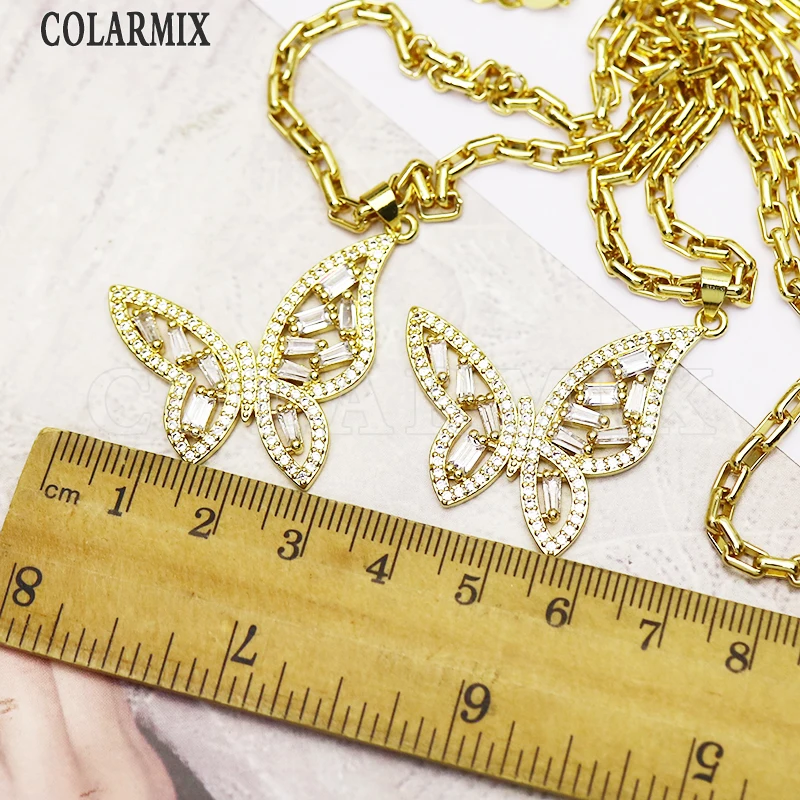 8 Pcs Butterfly pendant necklace zirconia Pendant accessories for women necklace for women New design 7368 
8 Pcs Butterfly pendant necklace zirconia Pendant accessories for women necklace for women New design 7368