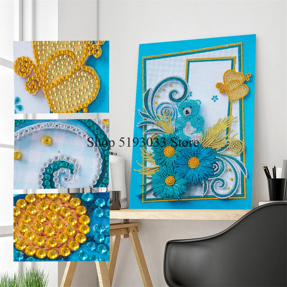 Алмазная 5D мозаика особой формы, набор для рисования «сделай сам», в виде цветка и медведя, стразы, домашнее искусство
Алмазная 5D мозаика особой формы, набор для рисования «сделай сам», в виде цветка и медведя, стразы, домашнее искусство