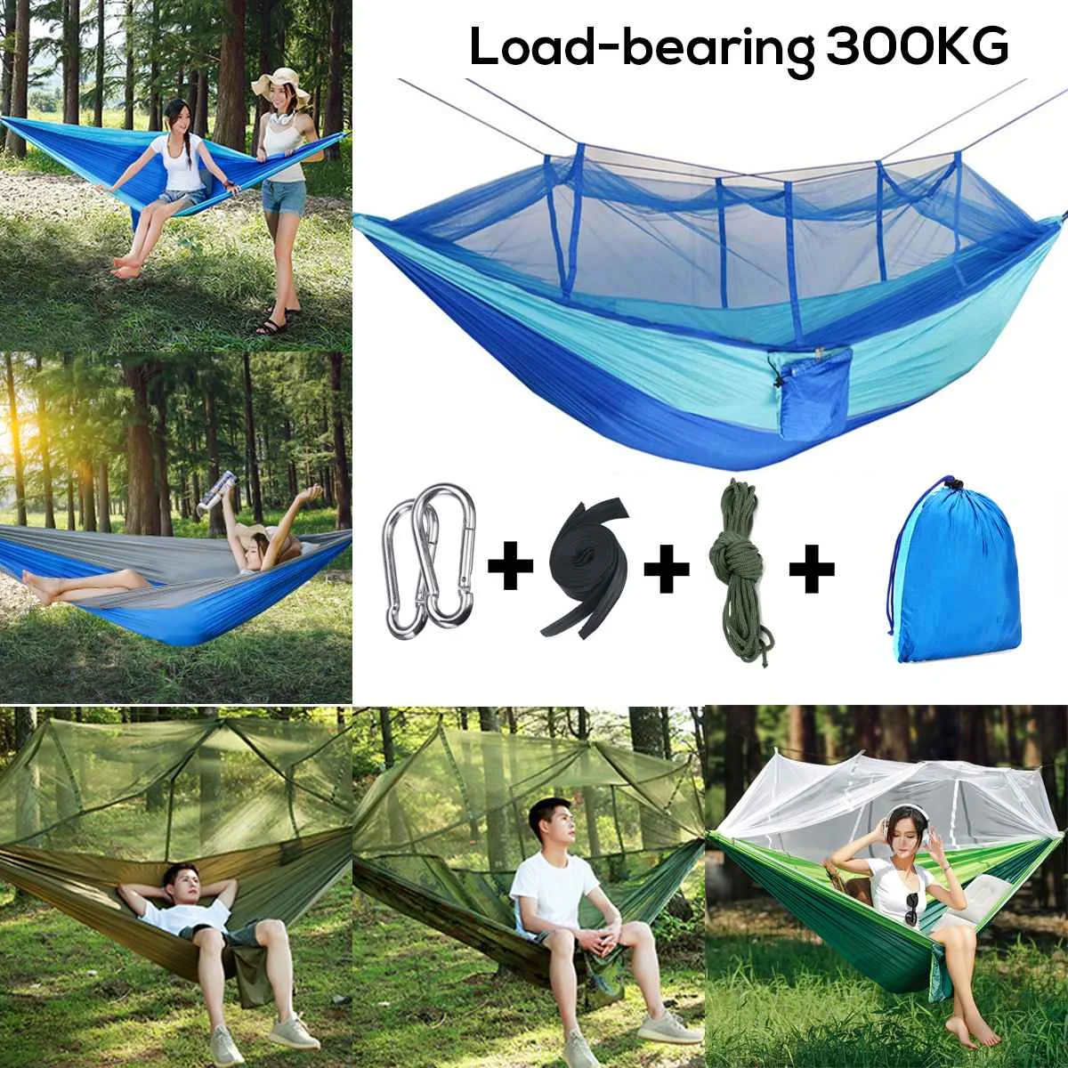 Outdoor Camping Hammocks with Mosquito Net 1-2 Person Portable Travel Camping Fabric Hanging Swing Hammocks Bed Garden Furniture
Outdoor Camping Hammocks with Mosquito Net 1-2 Person Portable Travel Camping Fabric Hanging Swing Hammocks Bed Garden Furniture