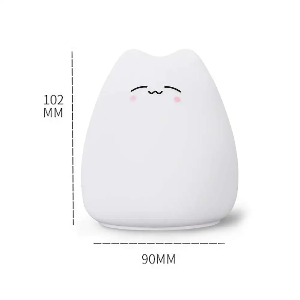 Cute Colorful Children's Bedroom Bedside Atmosphere Little Cat Silicone Lamp
Cute Colorful Children's Bedroom Bedside Atmosphere Little Cat Silicone Lamp