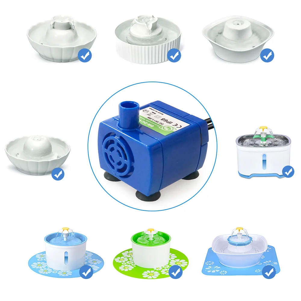 LED Light Water Pump Cat Water Fountain Motor Accessories Replacement for Cat Flowers Drinking Bowl Water Dispenser
LED Light Water Pump Cat Water Fountain Motor Accessories Replacement for Cat Flowers Drinking Bowl Water Dispenser