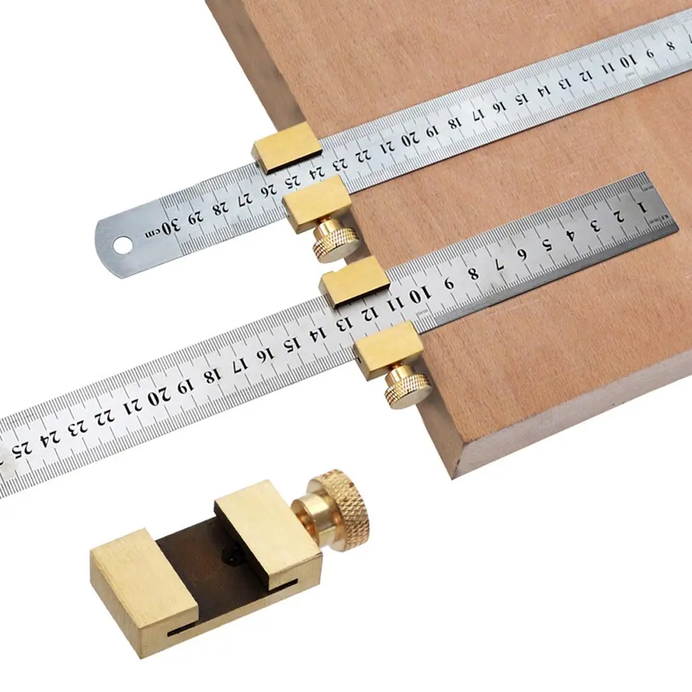 Woodworking Marker Gauges Steel Ruler Positioning Block Brass Angle Scriber Line Marking DIY Carpentry Scriber Measuring Tools
Woodworking Marker Gauges Steel Ruler Positioning Block Brass Angle Scriber Line Marking DIY Carpentry Scriber Measuring Tools