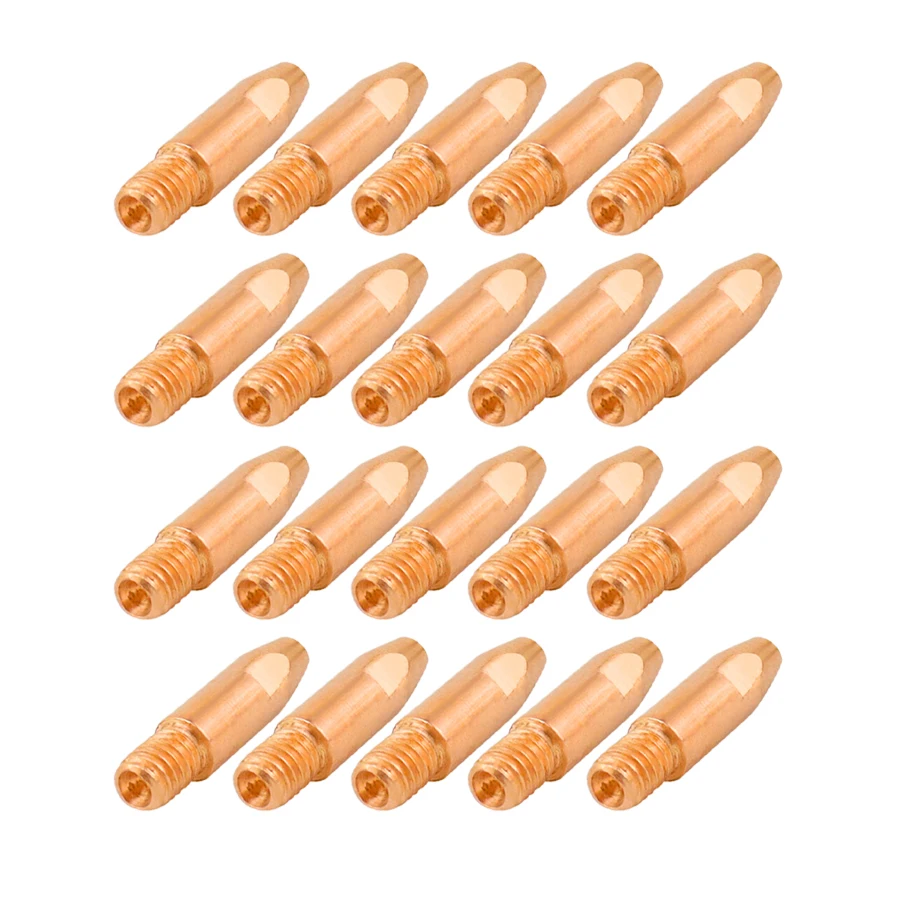 20pcs 36KD MIG MAG Welding Torch Contact Tip M8 Copper Gas Nozzle 0.6/0.8/0.9/1.0/1.2/1.6mm
20pcs 36KD MIG MAG Welding Torch Contact Tip M8 Copper Gas Nozzle 0.6/0.8/0.9/1.0/1.2/1.6mm