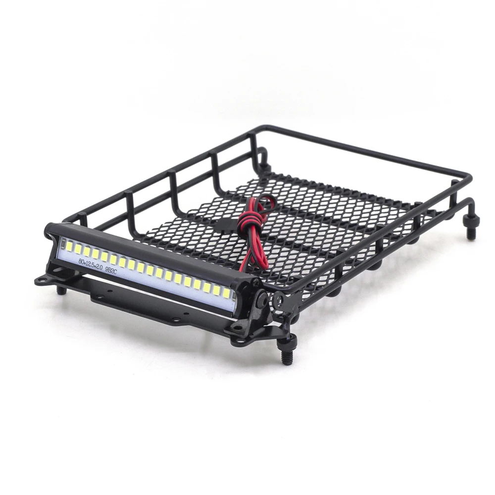 Metal Roof Luggage Rack with Spotlight Light for 1/12 MN D90 RC Climbing Car Upgrade Kits
Metal Roof Luggage Rack with Spotlight Light for 1/12 MN D90 RC Climbing Car Upgrade Kits