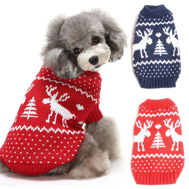 Warm Dog Clothes for Small Medium Dogs Knitted Cat Sweater Pet Clothing for Chihuahua Bulldogs Puppy Costume Coat Winter 
Warm Dog Clothes for Small Medium Dogs Knitted Cat Sweater Pet Clothing for Chihuahua Bulldogs Puppy Costume Coat Winter