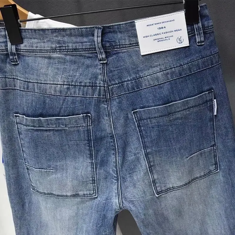Summer small feet ankle lengthpants men's Korean trendy brand stretch denim jeans spring summer models men's thin harem pants
Summer small feet ankle lengthpants men's Korean trendy brand stretch denim jeans spring summer models men's thin harem pants