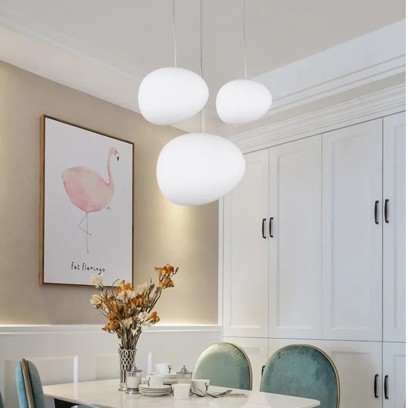 Nordic Creative White Cobblestone Led Chandelier Living Room Restaurant Bedroom Loft Decor Hanging Lighting
Nordic Creative White Cobblestone Led Chandelier Living Room Restaurant Bedroom Loft Decor Hanging Lighting