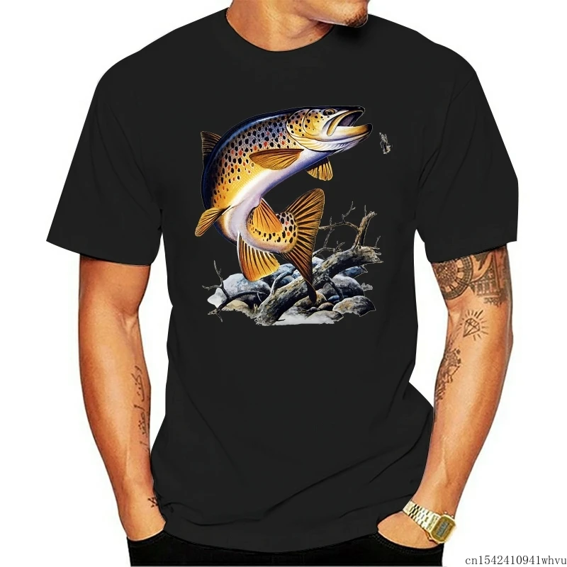 Brown Trout Jump Funny Creative Design Unisex Summer Trend Lycra Soft O-neck Classic Casual Men T-shirt M-5XL
Brown Trout Jump Funny Creative Design Unisex Summer Trend Lycra Soft O-neck Classic Casual Men T-shirt M-5XL