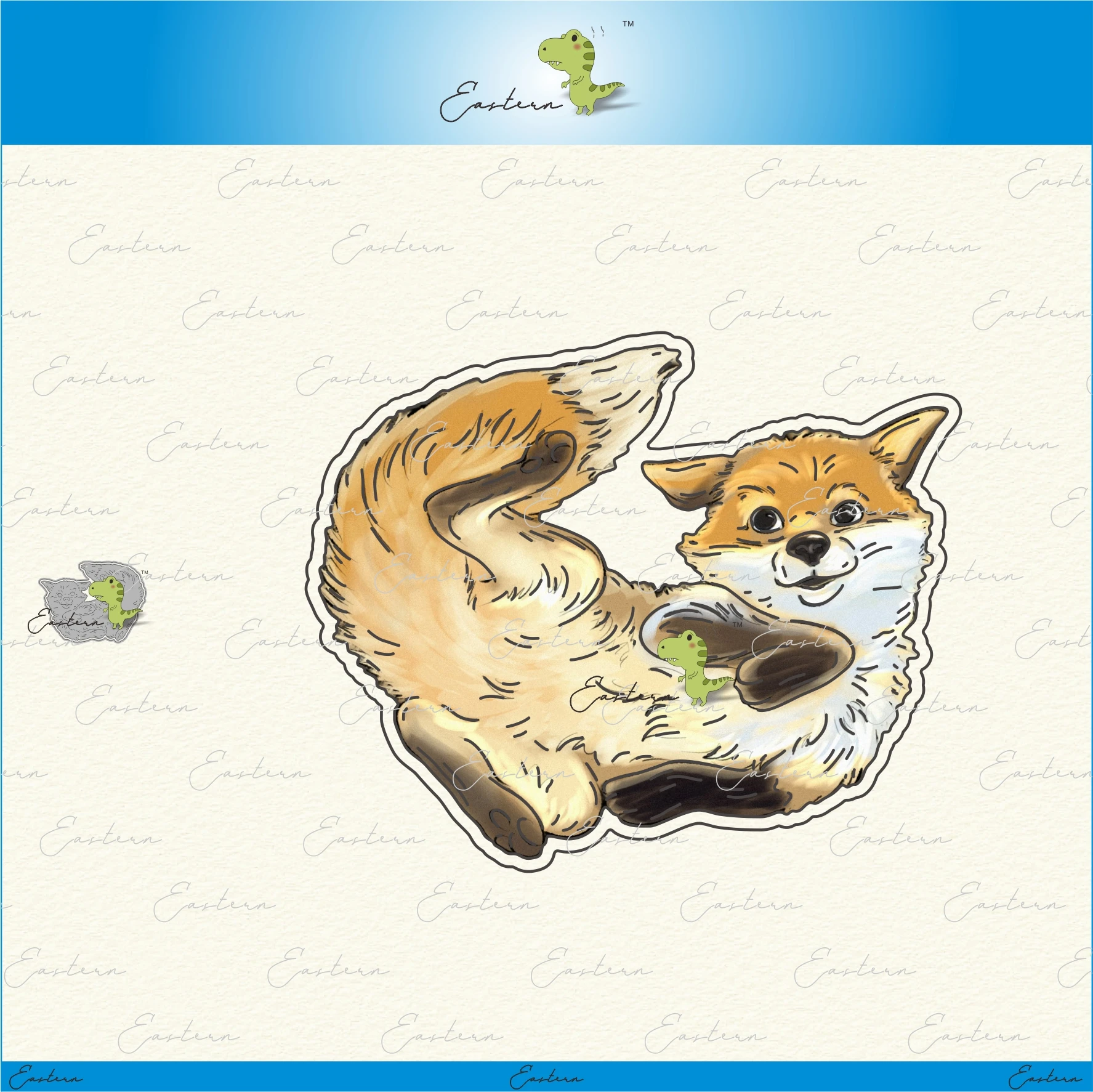 

Playful fox metal cutting dies 2021 new diy molds Scrapbooking Paper Making die cuts crafts