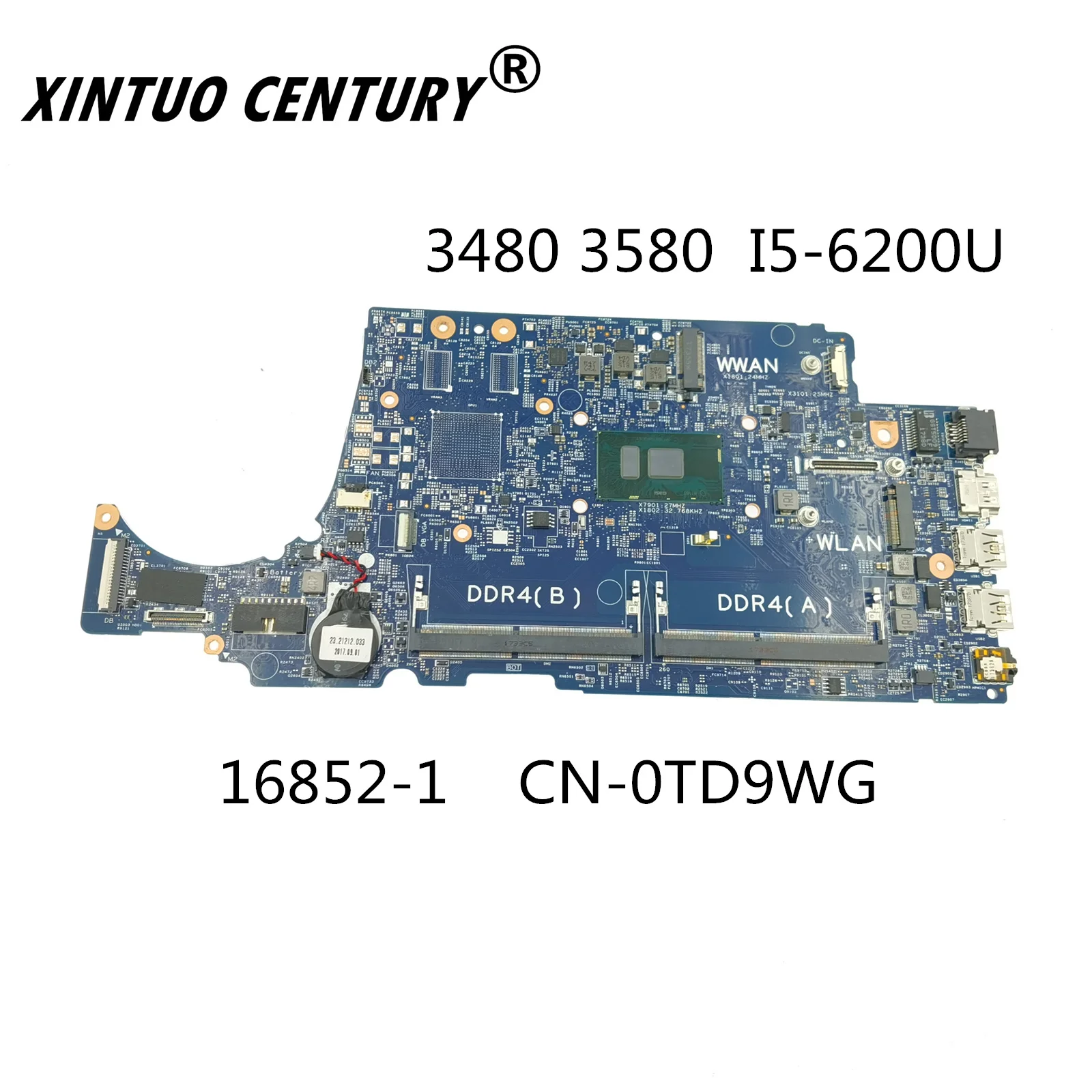CN-0TD9WG 0TD9WG TD9WG 16852-1 для Dell Latitude 3480 Материнская плата ноутбука w i5-6200U Процессор D5FVH DDR4 ноутбук PC материнская плата
CN-0TD9WG 0TD9WG TD9WG 16852-1 для Dell Latitude 3480 Материнская плата ноутбука w i5-6200U Процессор D5FVH DDR4 ноутбук PC материнская плата