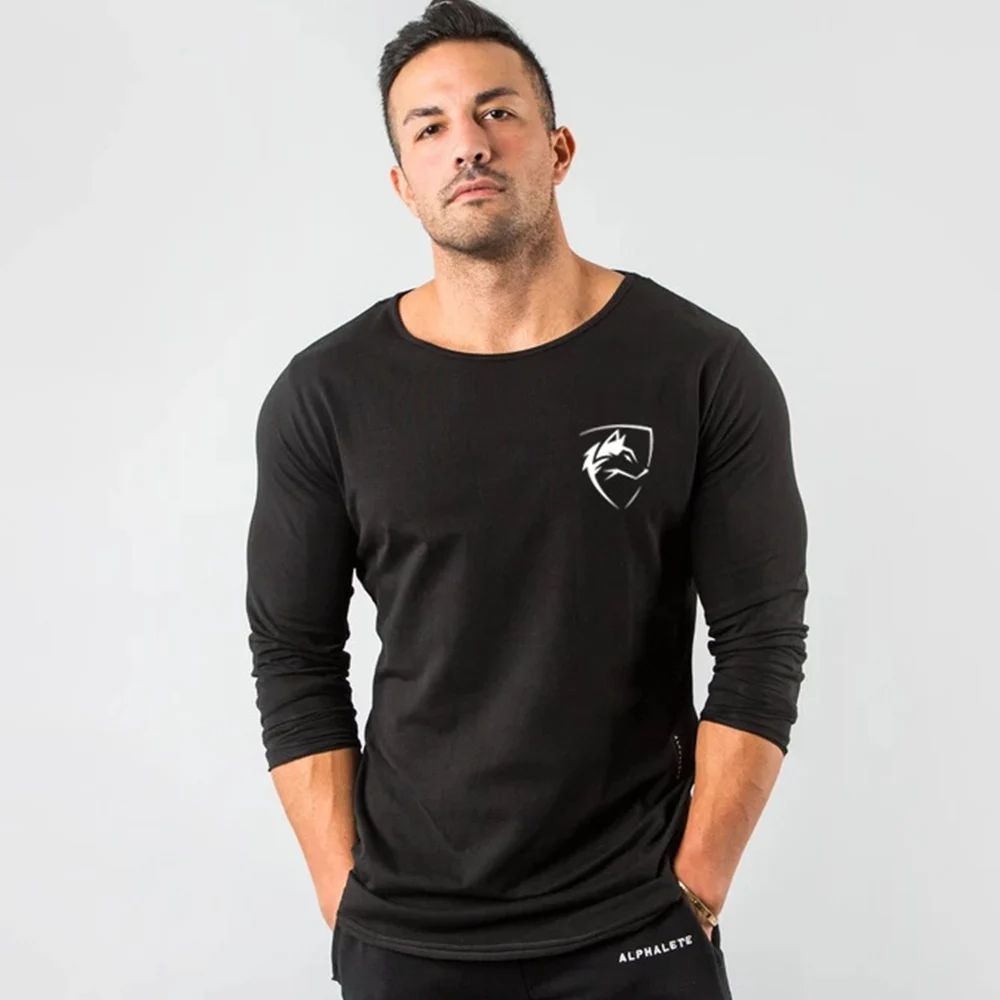 Mens Long sleeves T-shirt Autumn Gym Fitness Running Workout Cotton Print t shirt Casual Fashion Slim Tops Tee Brand Clothing
Mens Long sleeves T-shirt Autumn Gym Fitness Running Workout Cotton Print t shirt Casual Fashion Slim Tops Tee Brand Clothing