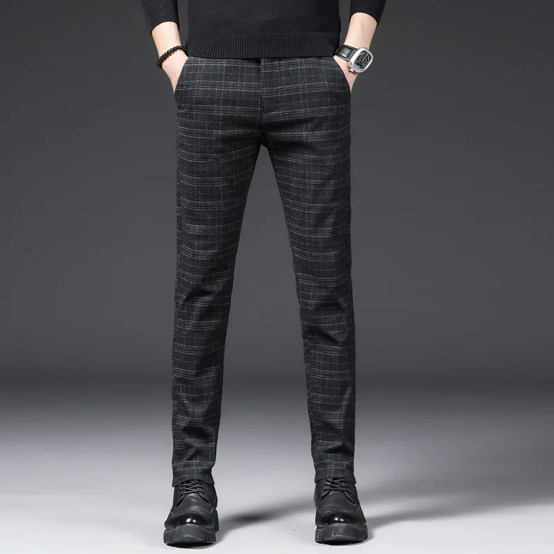 Pants For Men Stretch Business Mens Suit Pants Classic Straight Wedding Dress stripe Pants male Trouser Office
Pants For Men Stretch Business Mens Suit Pants Classic Straight Wedding Dress stripe Pants male Trouser Office