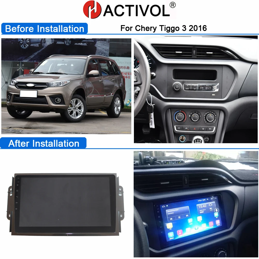 HACTIVOL 2G+32G Android 8.1 Car Radio for Chery Tiggo 3 2016 car dvd player gps navigation car accessory 4G multimedia player
HACTIVOL 2G+32G Android 8.1 Car Radio for Chery Tiggo 3 2016 car dvd player gps navigation car accessory 4G multimedia player