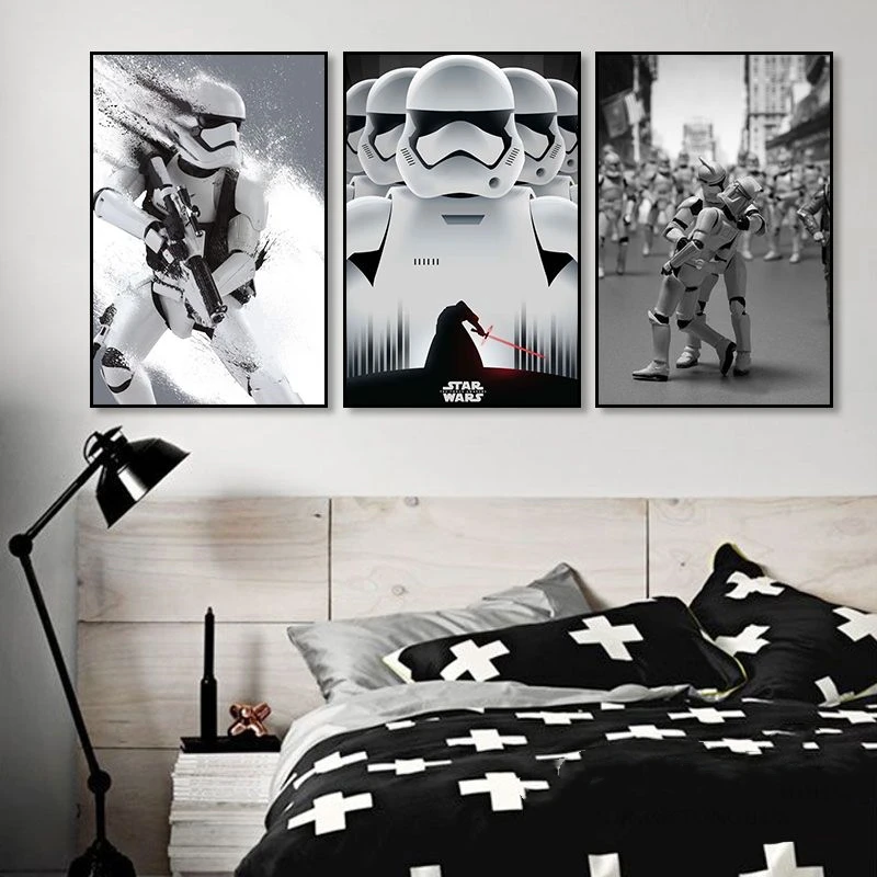 Star Wars Black Warrior White Soldier Jedi Warrior Canvas Painting Prints Posters Wall Art Picture for Living Room Decoration
Star Wars Black Warrior White Soldier Jedi Warrior Canvas Painting Prints Posters Wall Art Picture for Living Room Decoration