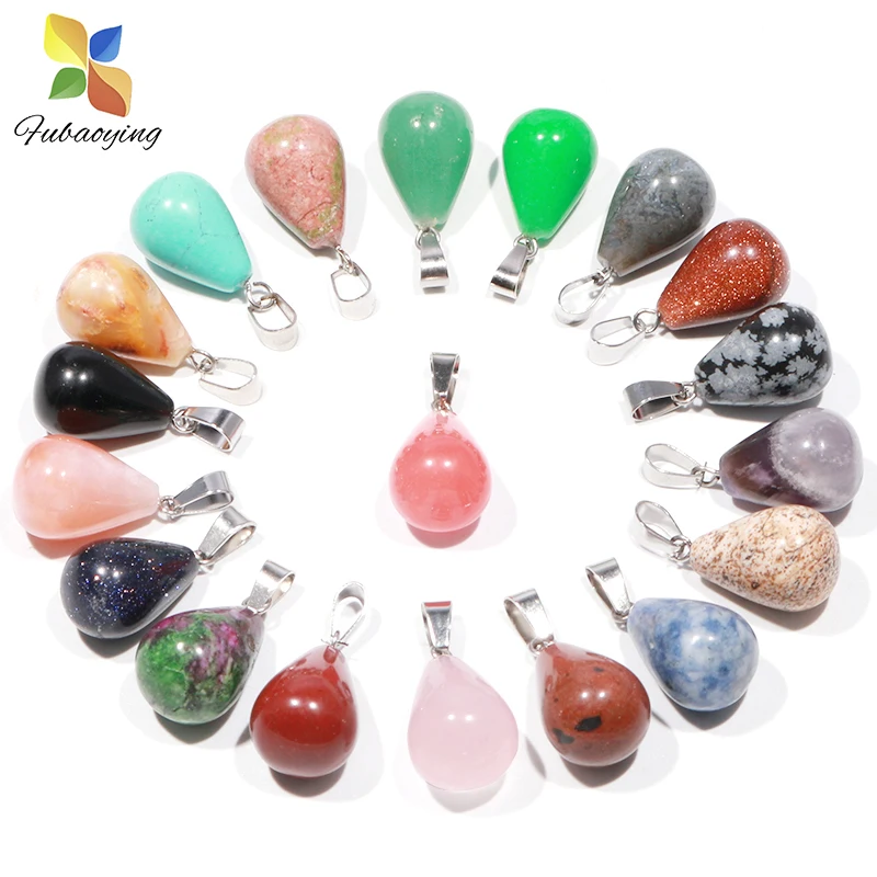 Wholesale Crystal Quartz Stone Pendant 50Pcs 18mm Pink Round Water Drop Teardrop Necklace Charm For Free Shipping Jewelry Making 
Wholesale Crystal Quartz Stone Pendant 50Pcs 18mm Pink Round Water Drop Teardrop Necklace Charm For Free Shipping Jewelry Making