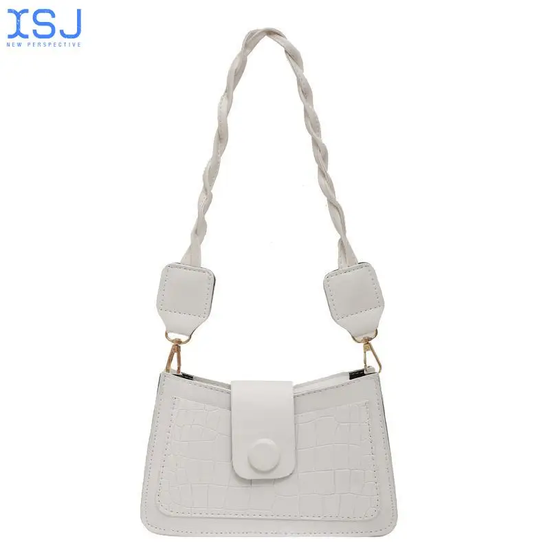 Belt Decoration Underarm Bag Female Trend Fashion Small Square Bag French Single Shoulder Bag Western Style Simple Baguette
Belt Decoration Underarm Bag Female Trend Fashion Small Square Bag French Single Shoulder Bag Western Style Simple Baguette