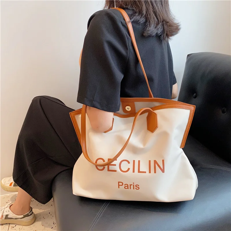 2021 New Fashion Style Casual Shopper Handbags Women Shoulder Bag Large Capacity Tote Canvas Bags Letter Shopping Bag
2021 New Fashion Style Casual Shopper Handbags Women Shoulder Bag Large Capacity Tote Canvas Bags Letter Shopping Bag