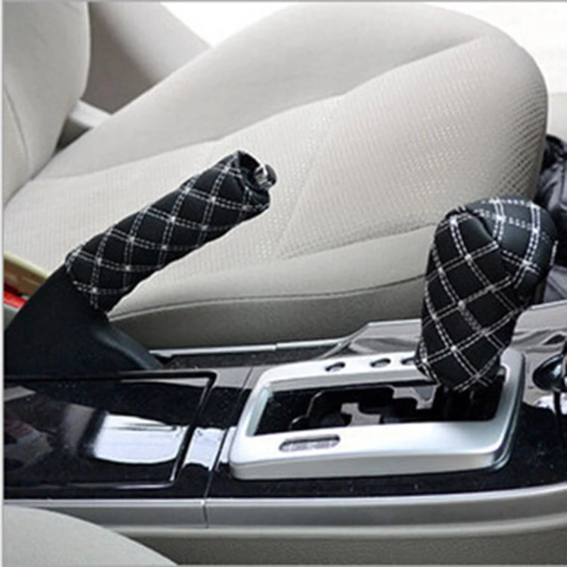 Automobile Artificial Leather Shifting Glove Handbrake Protective Cover Car Interior Decoration 2 Sets of Auto Accessories
Automobile Artificial Leather Shifting Glove Handbrake Protective Cover Car Interior Decoration 2 Sets of Auto Accessories
