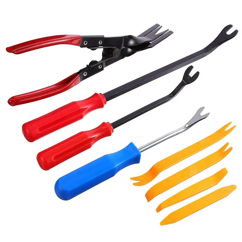 8Pcs Car Door Panel Pliers Repair Tools Kit Nail Puller Disassembly Tools Set Interior modification tools,car repair accessories
8Pcs Car Door Panel Pliers Repair Tools Kit Nail Puller Disassembly Tools Set Interior modification tools,car repair accessories